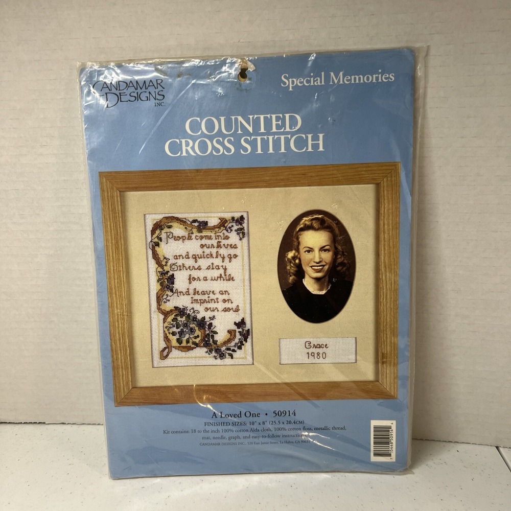 Candamar Designs Counted Cross Stitch Kit 50914 A Loved One Memories 10x8